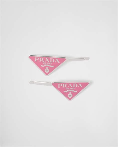 prada clipper|Prada hair clips.